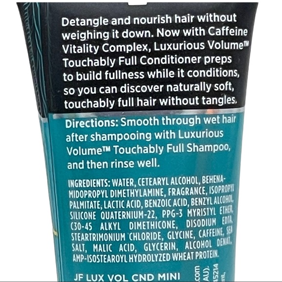 7 Pk John Frieda Luxurious Volume Touchably Full Conditioner 1.5 oz Travel Size - Picture 4 of 4